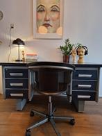 vintage bureau met stoel Gispen/Ahrend stijl, Ophalen, Gebruikt, Bureau