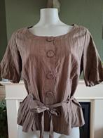 Caroline Biss mooi bloesje blouse 38 M | Gratis Verzenden, Maat 38/40 (M), Bruin, Verzenden, Zo goed als nieuw