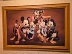 Leuke Donald Duck 90x60afbeelding/schilderij in houten lijst, 50 tot 75 cm, Ophalen of Verzenden, Zo goed als nieuw, Schilderij