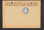 16 cent port zegel met stempel MAASBREE  P92, Postzegels en Munten, Brieven en Enveloppen | Nederland, Verzenden, Envelop