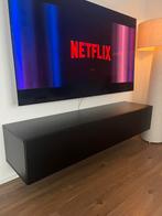 Tv meubel mat zwart - 160cm, Ophalen of Verzenden, Zo goed als nieuw