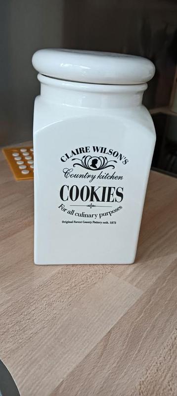Claire Wilson's Koekjespot beschikbaar voor biedingen