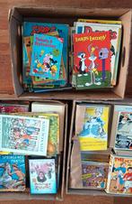 3 bananendozen met oude kinderboeken en diverse strips, Boeken, Ophalen, Gelezen