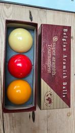 Super aramith tournament biljart ballen carom balls, Ophalen of Verzenden, Zo goed als nieuw, Keu of Ballen