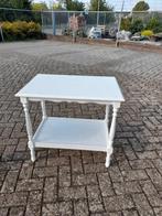 Witte brocante bijzet thee tafel, Antiek en Kunst, Antiek | Meubels | Tafels, Ophalen of Verzenden