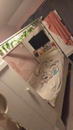 Bedstee bed 90x200, Gebruikt, 90 cm, Eenpersoons, Wit