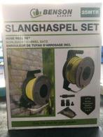 Benson Slanghaspel set 2 In 1 - Inclusief 25m Slang, Nieuw, Ophalen of Verzenden, Tuinslanghaspel