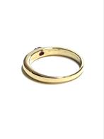 14k gouden ring met een robijn, Sieraden, Tassen en Uiterlijk, Ringen, Ophalen of Verzenden, Zo goed als nieuw, 17 tot 18, Met edelsteen