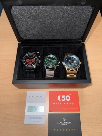 Alpha Sierra Three Piece Collection Horloge beschikbaar voor biedingen
