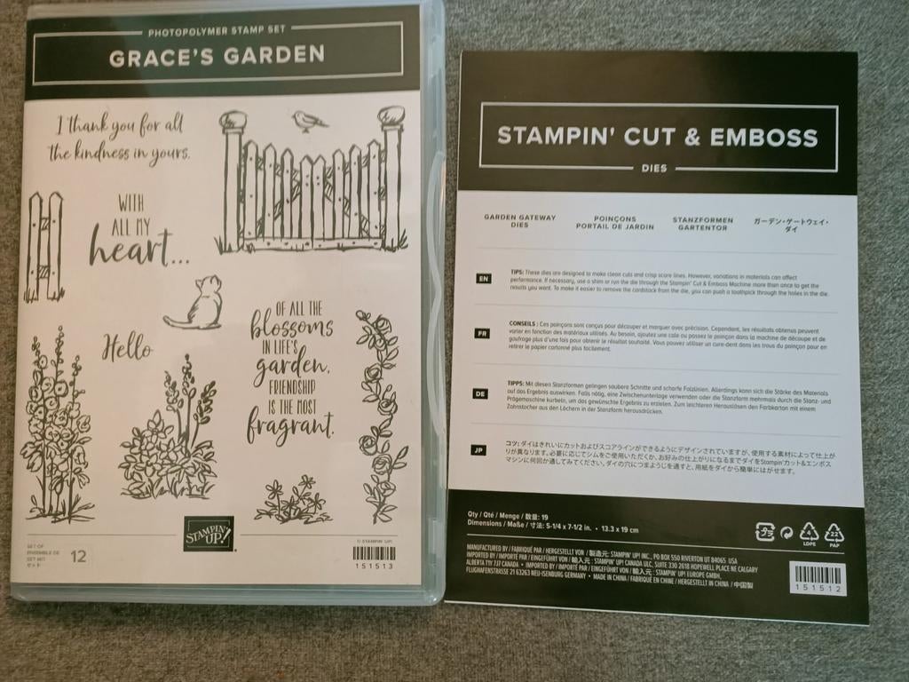 Stampin'Up Grace's Garden Stempels & Snijmallen - Zo Goed A, Ophalen of Verzenden, Zo goed als nieuw, Clearstamp