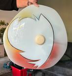 Vintage schaallamp jaren 50 plafondlamp, Huis en Inrichting, Ophalen, Zo goed als nieuw, Glas, Vintage jaren 50/60