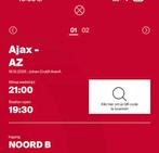 Ajax - AZ 2 tickets vak 113 naast elkaar, Twee personen, Oktober