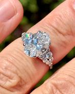 18karaat gouden ring met VS1 diamant 4.72ct! IGI certificaat, Wit, Nieuw, Ophalen of Verzenden, 17 tot 18