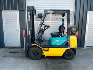 Komatsu FG15 LPG Heftruck met Duplomast & Kenteken beschikbaar voor biedingen