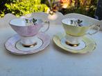 2 Kop en schotels Fine Bone China Eng. Imperial, Antiek en Kunst, Antiek | Servies los, Ophalen of Verzenden