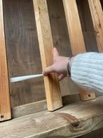 Steigerhouten Bed 90x200 met Lattenbodem excl matras, Ophalen, Gebruikt, 90 cm, Eenpersoons