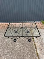 Vintage salontafel glas, Ophalen of Verzenden
