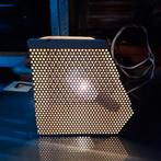 Industriële metalen lamp met diffuus licht, 50's Philips?, Antiek en Kunst, Ophalen of Verzenden