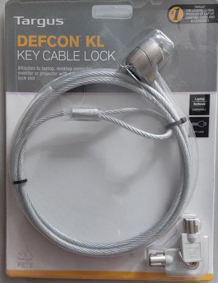 Key Cable Lock, Targu  (nieuw in verpakking), Computers en Software, Laptopstandaarden, Nieuw, Ophalen of Verzenden
