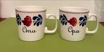 Boch Boerenbont Oma & Opa Bekers, Overige typen, Ophalen of Verzenden, Zo goed als nieuw, Aardewerk