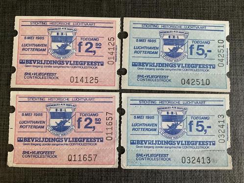 Oude Kaartjes  Bevrijdingsvliegfeest  Luchthaven Rotterdam, Verzamelen, Luchtvaart en Vliegtuigspotten, Gebruikt, Kaart, Foto of Prent