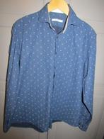 G384 The Blueprint mt XL overhemd donkerblauw wit, The Blueprint, Zo goed als nieuw, Halswijdte 43/44 (XL), Verzenden