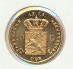 Nederland gouden tientje 1875 Willem 3, Postzegels en Munten, Verzenden, Goud