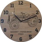 Themaklok met een Massey Ferguson TE20 tractor als thema, Ophalen of Verzenden, Nieuw, Wandklok