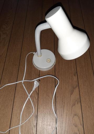 Retro Vintage Nachtkastlampje Bureaulamp wit Flexibele Stang beschikbaar voor biedingen