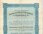 cultuur-ondernemingen van E. Moormann & Co, Ophalen of Verzenden, 1920 tot 1950, Certificaat van aandeel