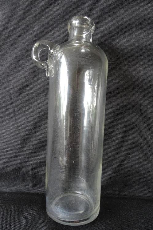 Oude glazen fles met oor, Antiek en Kunst, Curiosa en Brocante, Ophalen of Verzenden