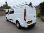 Ford Transit Custom 300 2.0 TDCI L2H1 Trend DC 6-zets euro 6, Auto's, Voorwielaandrijving, 15 km/l, Euro 6, Wit