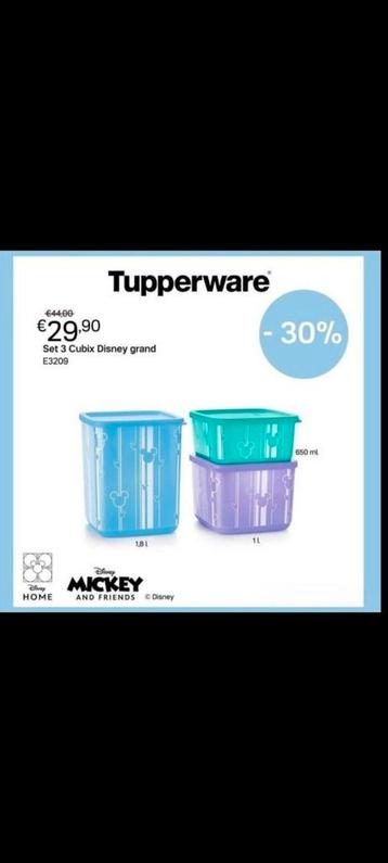 Nieuwe cubix dusney set van tupperware  beschikbaar voor biedingen