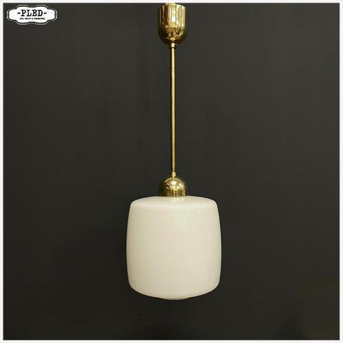 Opaline hanglamp lamp, Huis en Inrichting, Lampen | Hanglampen, Gebruikt, Minder dan 50 cm, Glas, Ophalen of Verzenden