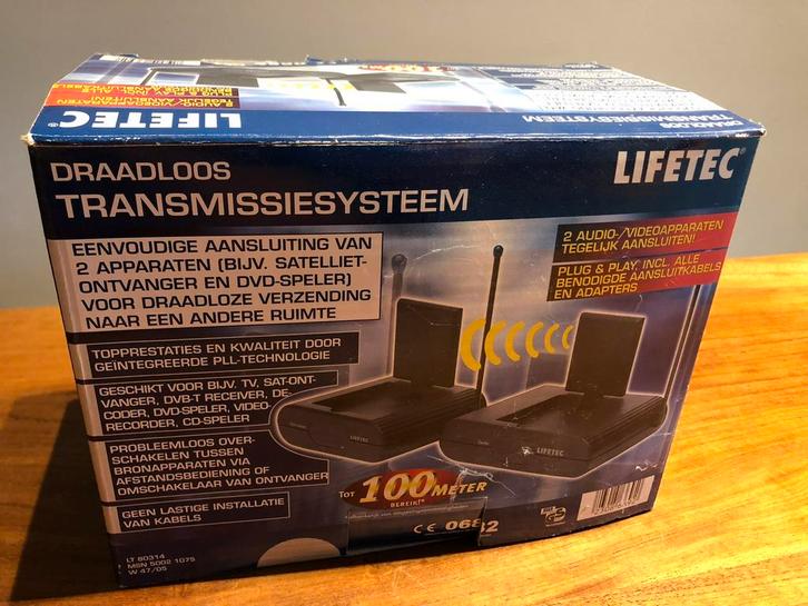 Medion Lifetec draadloos transmissiesysteem LT80314, Audio, Tv en Foto, Audiokabels en Televisiekabels, Zo goed als nieuw, Overige kabels