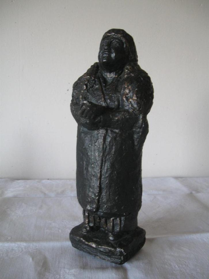 Wilhelmina mooi zwaar beeld koninklijk huis, Antiek en Kunst, Curiosa en Brocante, Ophalen of Verzenden