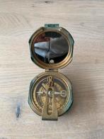 vintage nautisch koperen peil kompas Stanly London, Gebruikt, Ophalen, Gps of Kompas