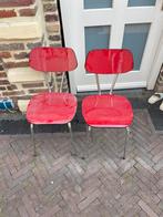 Rode formica orginele keuken stoelen, Ophalen, Kunststof, Twee, Zo goed als nieuw