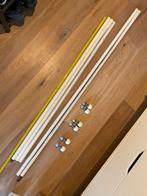 Gordijnroedes - 5 stuks (140cm & 175cm), Huis en Inrichting, Ophalen, Gebruikt, 150 tot 200 cm, Wit