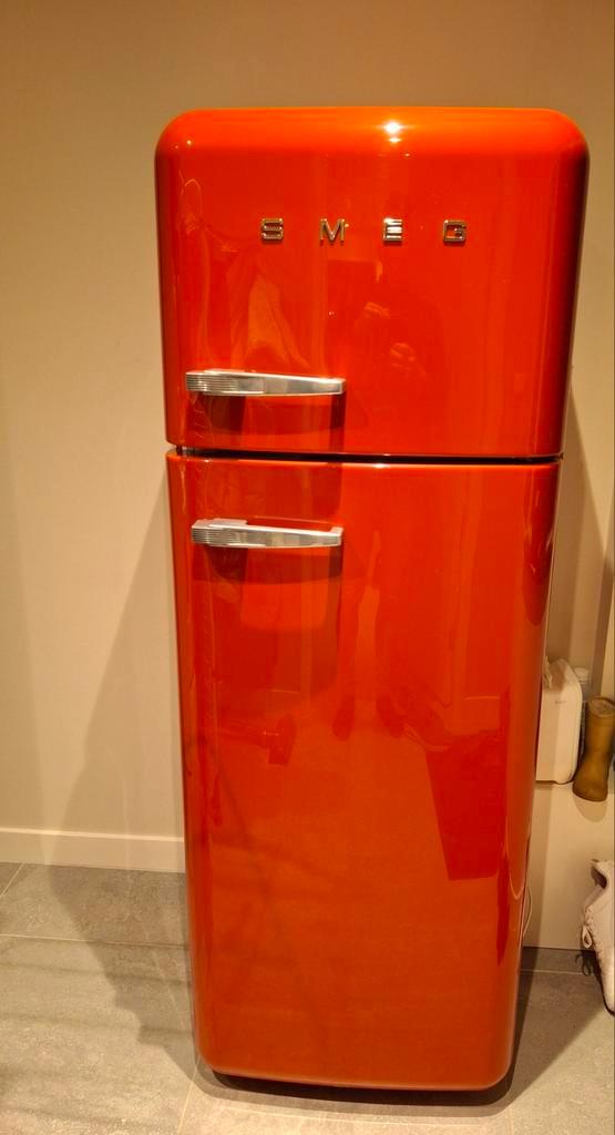 Smeg Koel/Vriescombinatie - Retro Design, Witgoed en Apparatuur, Koelkasten en IJskasten, Gebruikt, Met aparte vriezer, 200 liter of meer