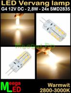 LED G4 LEDspot LEDlamp rond 24 SMD2835 - 12Vdc - 2,8 Watt, Led-lamp, Minder dan 30 watt, Nieuw, Bipin of Steekvoet
