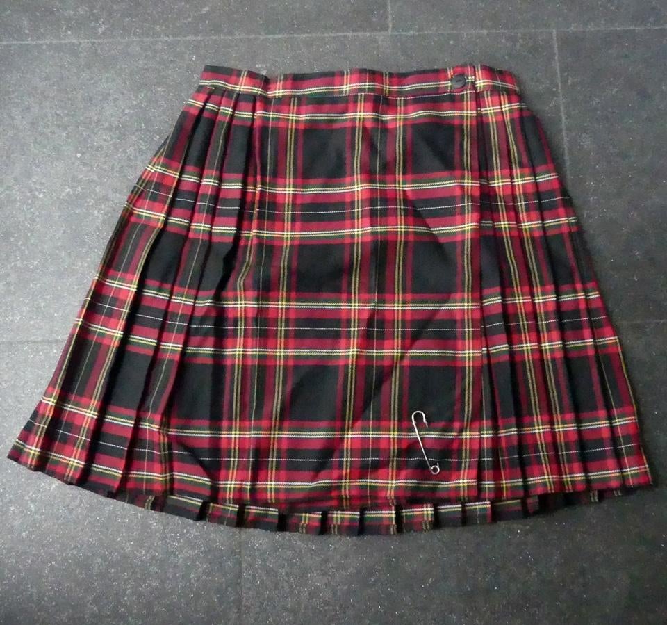 Schots geruit rokje rood zwart Schotse damesrok maat 36 (12), Ophalen of Verzenden, Zo goed als nieuw, Maat 36 (S), Boven de knie