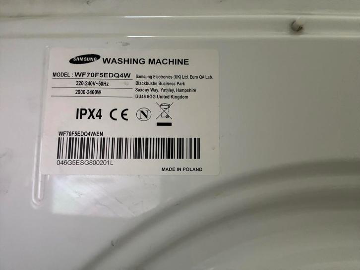 Samsung Eco Bubble 7.0 - Defecte Printplaat, Witgoed en Apparatuur, Wasmachines, Niet werkend, Voorlader, 6 tot 8 kg, 85 tot 90 cm