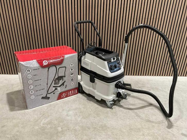 Stahlgruppe 40L bouwstofzuiger en 30L industriële stofzuiger, Doe-het-zelf en Verbouw, Reinigingsmachines, Nieuw, Waterstofzuiger