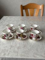 6x Royal Windsor kopjes met schotel, Antiek en Kunst, Antiek | Servies compleet, Ophalen of Verzenden