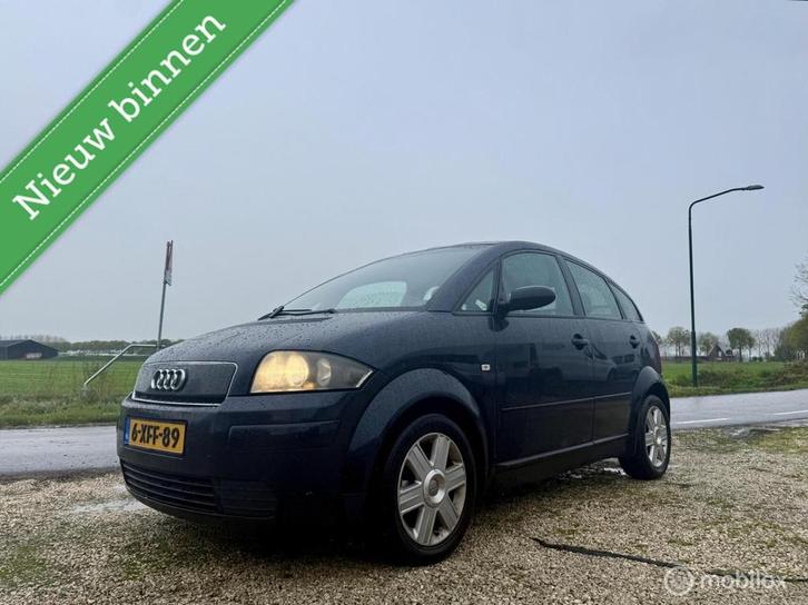 Audi A2 1.4, BJ 2002, Airco, Hoge Instap, APK Sep 2026, Auto's, Audi, Bedrijf, Te koop, A2, ABS, Airbags, Airconditioning, Alarm