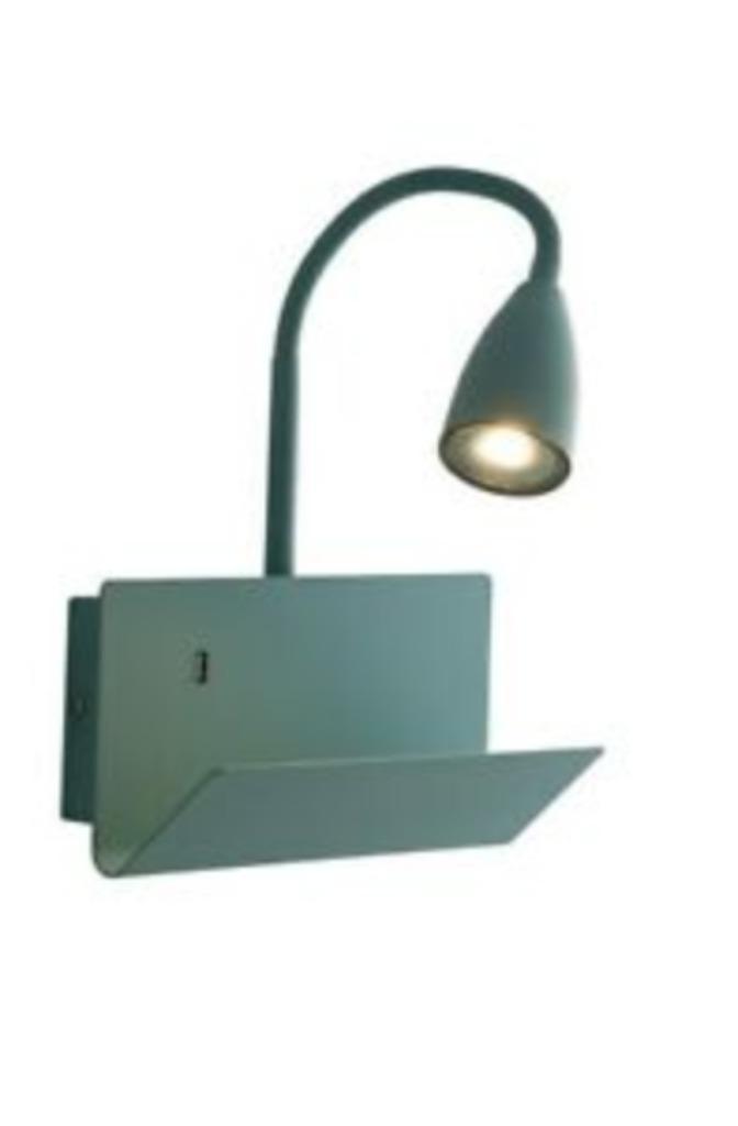Luce-Ambiente-Design wandlamp GULP, met USB!, Huis en Inrichting, Lampen | Wandlampen, Nieuw, Metaal, Ophalen of Verzenden