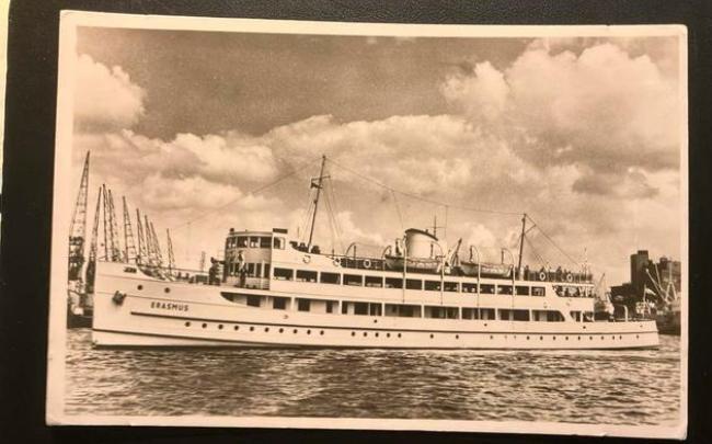 ERASMUS SPIDO ex W.F.vd Wijck '23 Stavoren Enkhuizen, Verzamelen, Scheepvaart, Ophalen of Verzenden