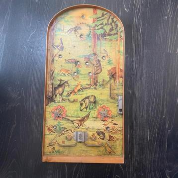 Vintage Flipper-spel Boslandschap Dieren beschikbaar voor biedingen