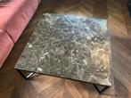 Natuurstenen salontafel, Huis en Inrichting, Tafels | Salontafels, Ophalen, Gebruikt, 100 tot 150 cm, Vierkant
